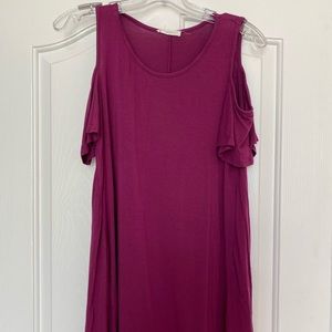 Cold shoulder dress
